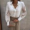 European & American Spring/Summer Women's Lace Patchwork Blouse
