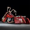 Retro Harleyed Racing Motorrad Bausteine Modell Geschwindigkeit Vintage Motorrad Ziegel Spielzeug Geschenk für Erwachsene Kinder