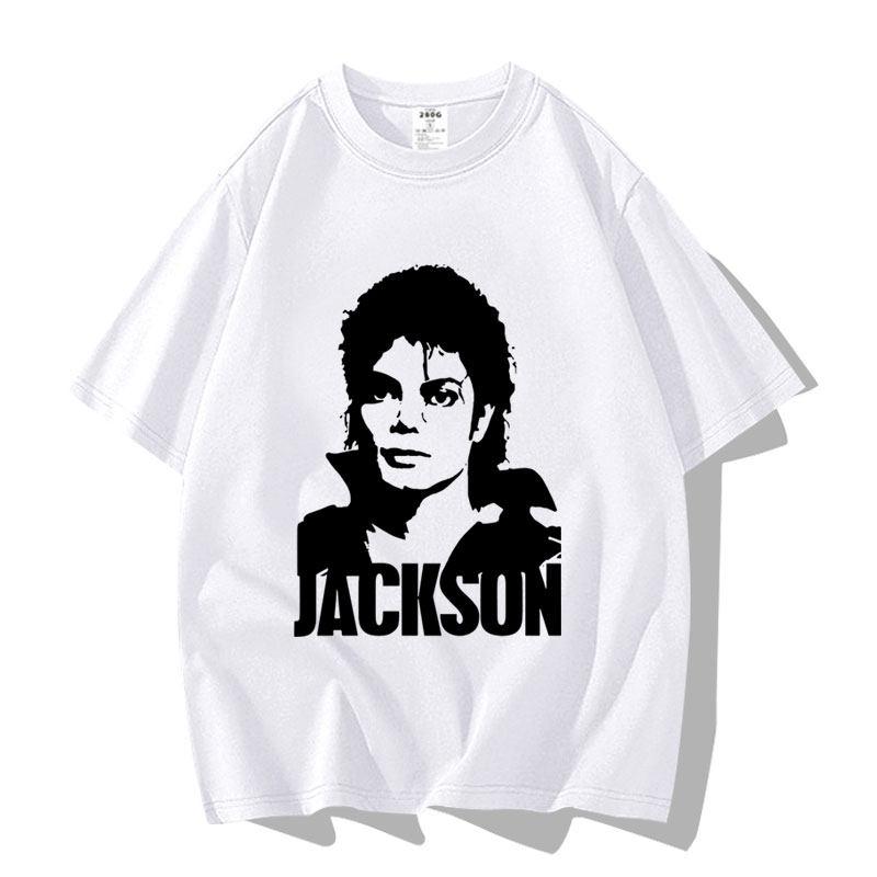 Michael Jackson Pattern Printed Adult and Child Shortsleeved Tshirt Fashionable and Casual Clothing Tshirt