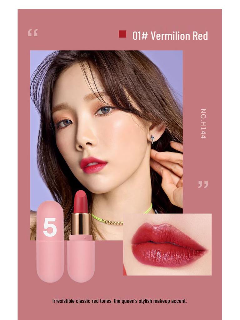Hengfang Valentine's Day Velvet Matte Lipstick Set - Mini Capsule Maruko Niche Brand
