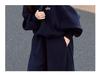 Girls' Fleece-Lined Sweatshirt Set: 2025 Autumn/Winter Fashionable Two-Piece for Kids - Casual, Loose, and Cozy.