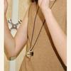 New Retro-Style Wine Glass Necklace Pendant: Versatile, Casual, Elegant Sweater Chain for Women.