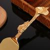 2pcs Zinc Alloy Spatula Set Wedding Celebration Birthday Cake Tableware Creative Design Leaf Handle Tableware