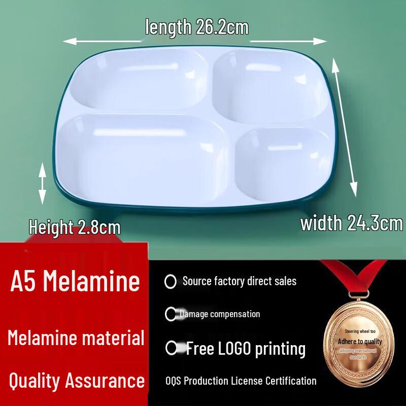 Commercial Melamine Divided Dinner Plate