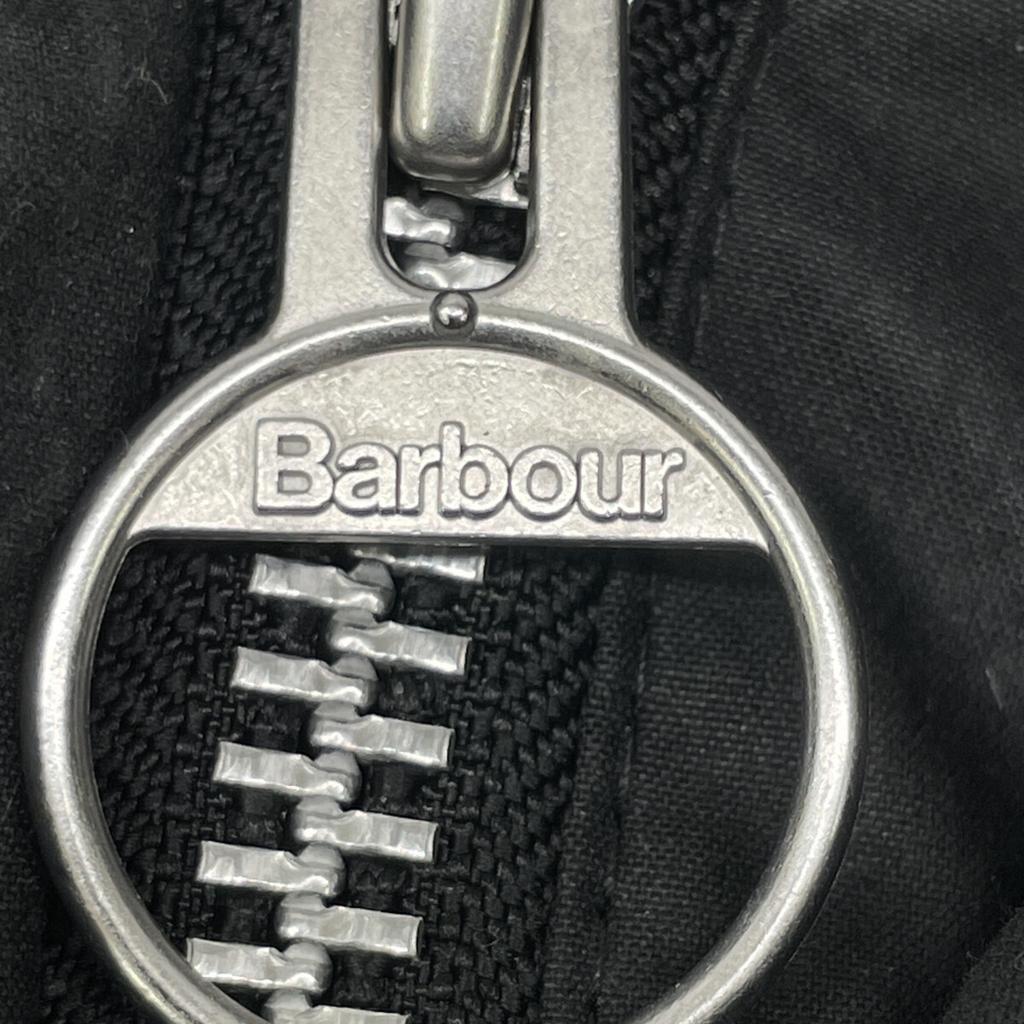 Barbour B&Y Exclusive 22AW 222MWX2134 BORDER MOON Wool Houndstooth Lined Oiled Coat Jacket 38 blackUsed