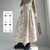 Handu Yishe 2025 Spring/Autumn Retro Ink Wash A-line Skirt