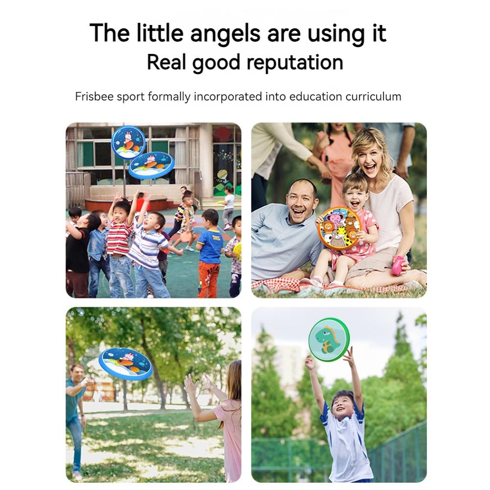 20cm Soft Security Swivel Flying Disc Professional Throwing Disc Children Sports Game Parent-child Movement Outdoor Camping
