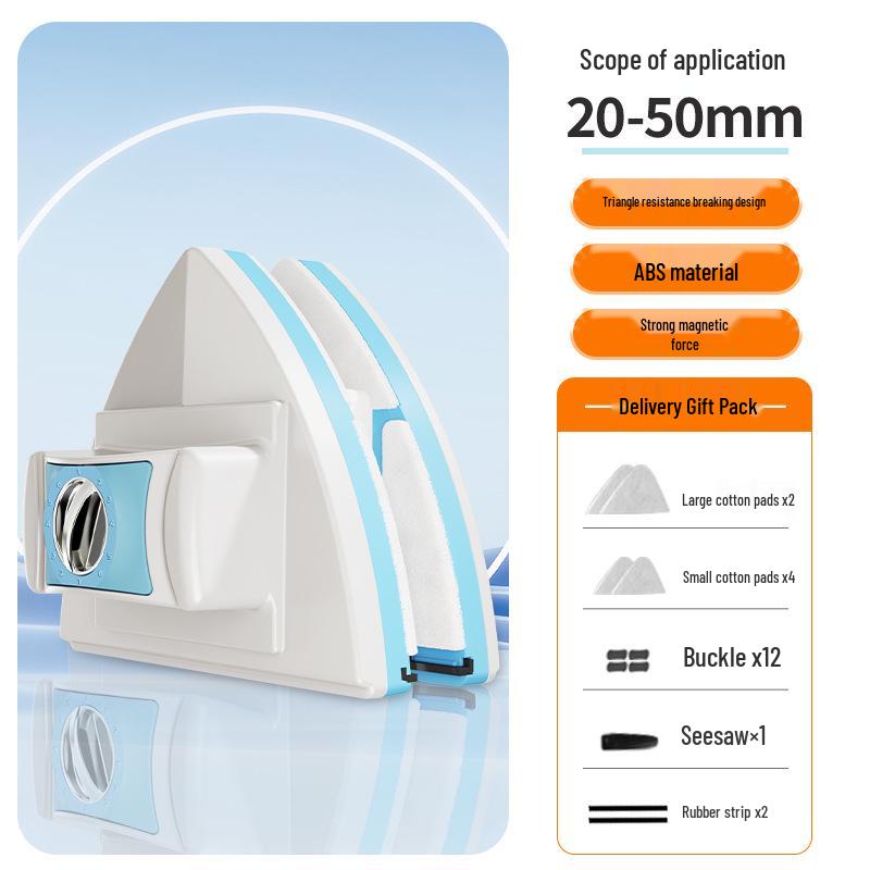 Double-Sided Magnetic Glass Cleaner - Multi-Functional Thickened Glass Wiper
