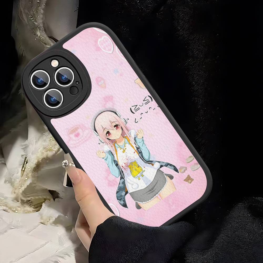 S-sUPER SONICO Phone Case Hard Leather For IPhone 16 15 14 13 Mini 11 12 Pro Max Plus Fundas