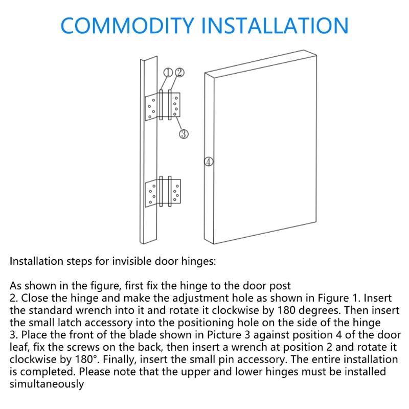 Heavy Type Commercial Grade Swing Door Hinges Double Action Spring Mechanism Corrosion Resistant