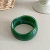 Smudged Wide Chunky Bangle Marbling Cuff Bracelet Vintage Irregular Resin Bracelet  Gifts