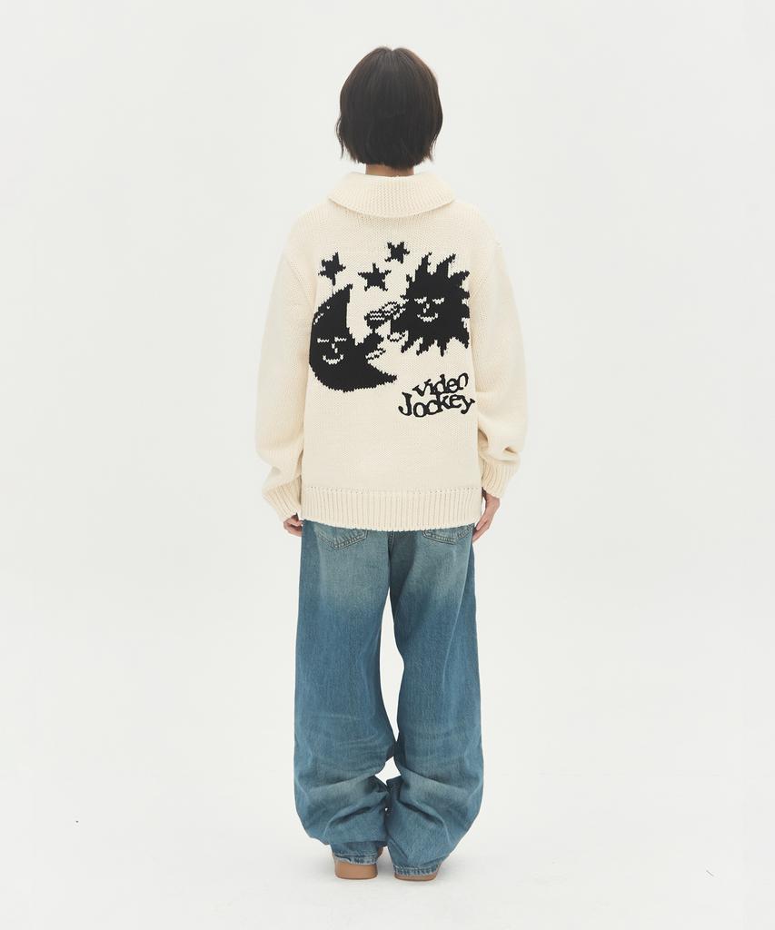 Video Jockey From Sun To Moon Cowichan Cardigan [Ivory]
