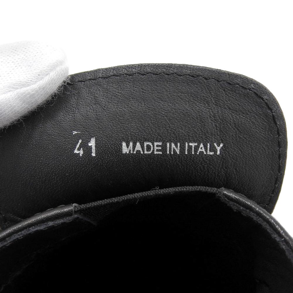 MIUMIU Women's platform leather loafers, black, size 41, 5D684D shoes 41 blackUsed