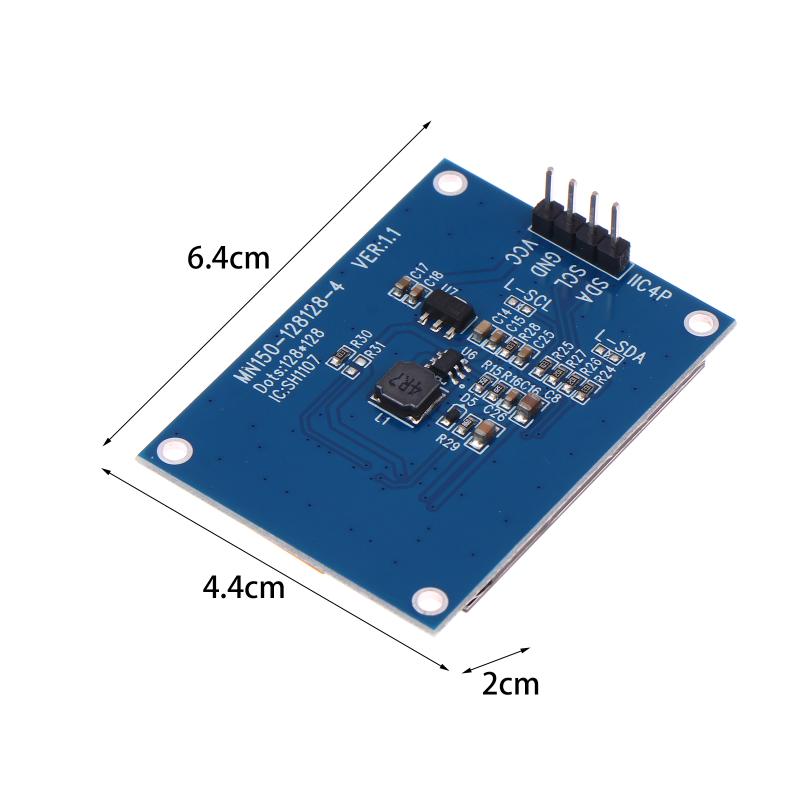 1.5 Inch Oled Lcd Display Screen Module 4 Pin Iic Lcd Screen Sh1107 Driver Interface Monochrome Screen For Arduino