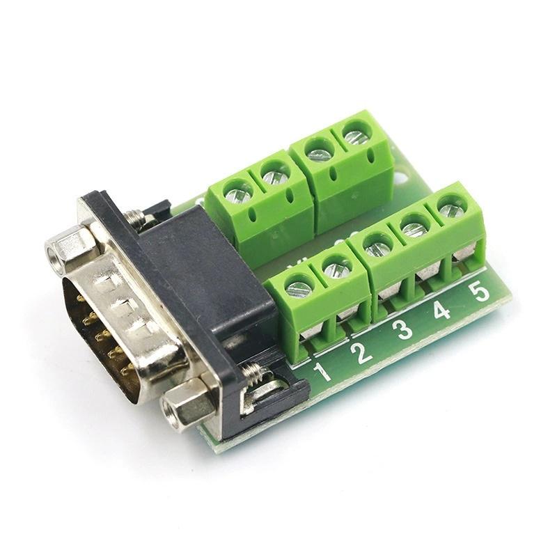 New DB9 Serial COM Transfer-free Solder Terminals RS232 Male Female Connector