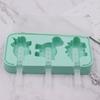 Silicone Ice Cream Mold 3 Cavities Easy Release Dinosaur Car Pineapple Ice Lolly Mold DIY Summer Freezer Ice Stick Container Kitchen