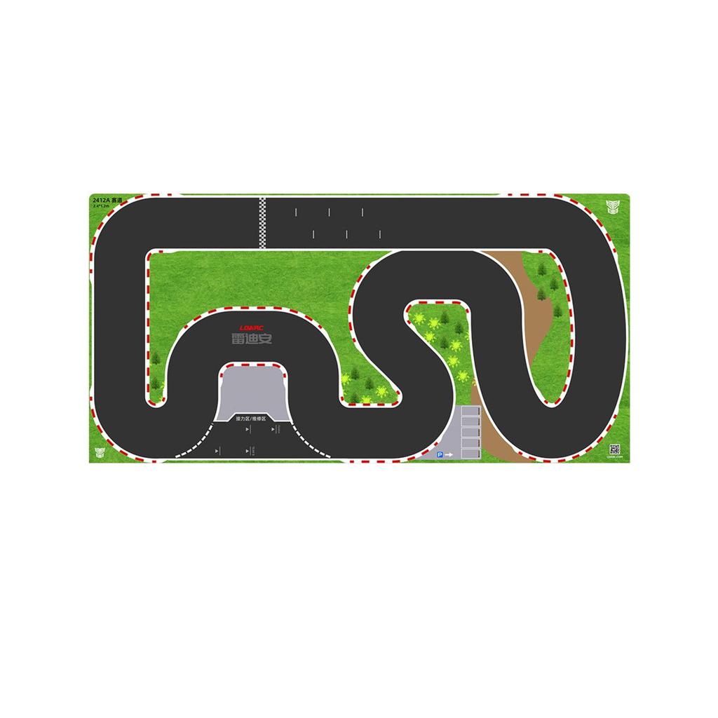 Portable LDARC Race Rubber Track Mat for  1/76 1/64 1/58  RC Mini Car Table On-road Racing Model Drift RTR Toy Part  240x240mm