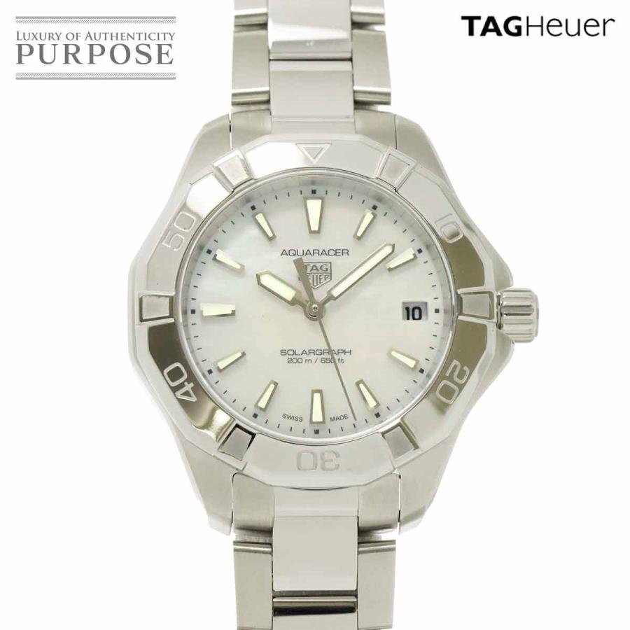 

Unused Exhibit TAG Heuer Aqua Racer WBP1312 Ladies Watch Date White Shell Solar Aqua racer 90314603