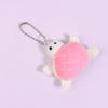 Cartoon Turtle Plush Doll Keychain Anti-Lost Keyring Children Fluffty Keyring Stuffed Animal Doll School Bag Pendant