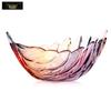Flavinmci Crystal Glass Leaf Fruit Bowl