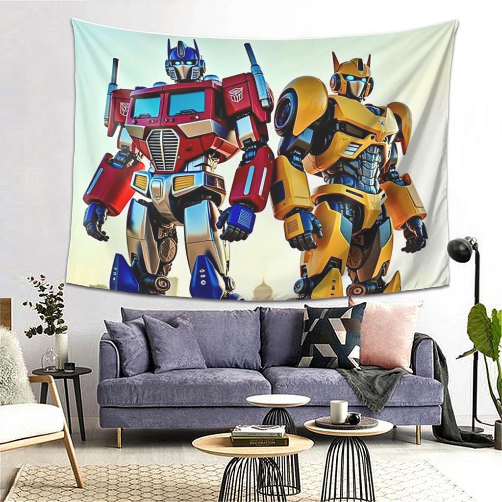 Optimus Prime Tapestry Wall Hanging Aesthetic Home Decor Tapestries for Dorm Room