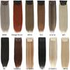 26Inch 4Clips In 200Gram Silky Straight Ombre Brown 12# Colored Highligh Blond P27/613 High Temperature Synthetic Hair Extension
