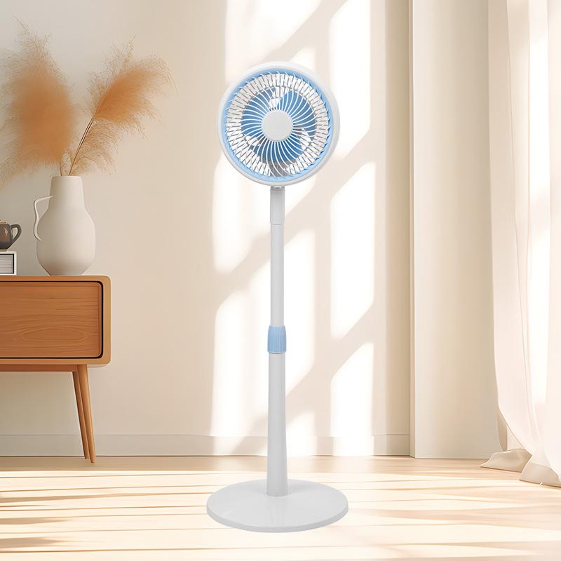 Quiet Small Electric Floor Fan with Soft Blades for Bedroom, Dorm, or Rental