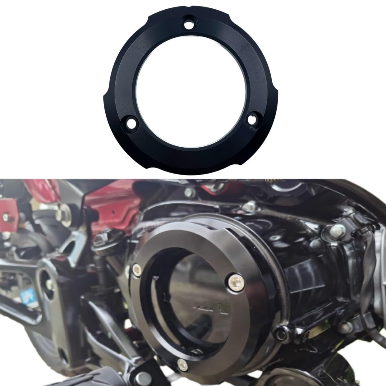 motokano Кольцо крышки правого картера, Защита двигателя (черный) для CT125 (JA65), C125 (JA58), DAX125 (JB04/JB06), Обезьяна 125 (JB03/JB05), и Гром (JC92)