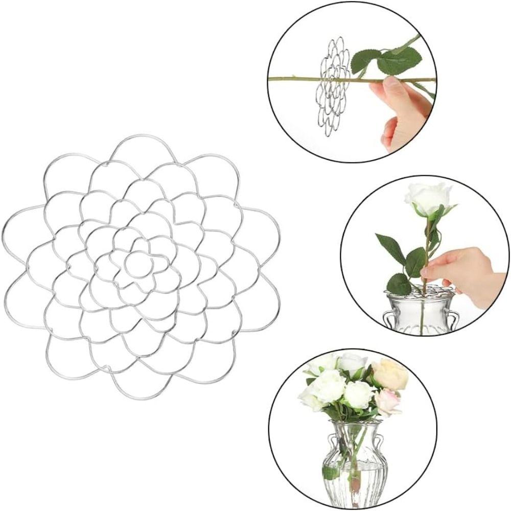 Reusable Flower Vase Arrangement Round Floral Frog Lid Organizer