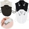 Cotton Shirt Fake Collar Neckwear Ties Lapel Fake Collar Vintage False Shirt Collar  Blouse Wear