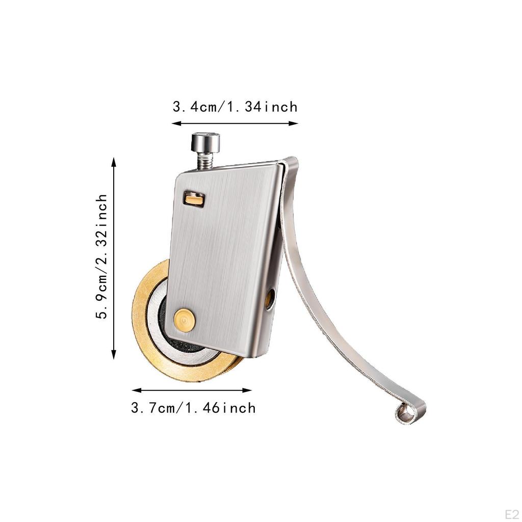 2 Pieces Sliding Patio Door Roller Assembly Copper Wheel Hardware for Wood Wardrobe Multipurpose