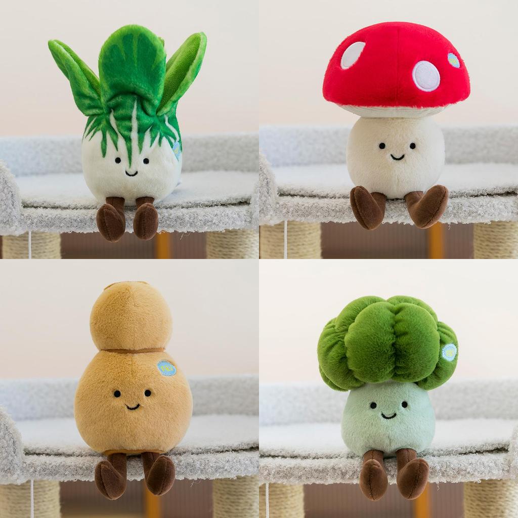 Plush Vegetable Collection Eggplant Mushroom Corn Garlic Gift For Kids