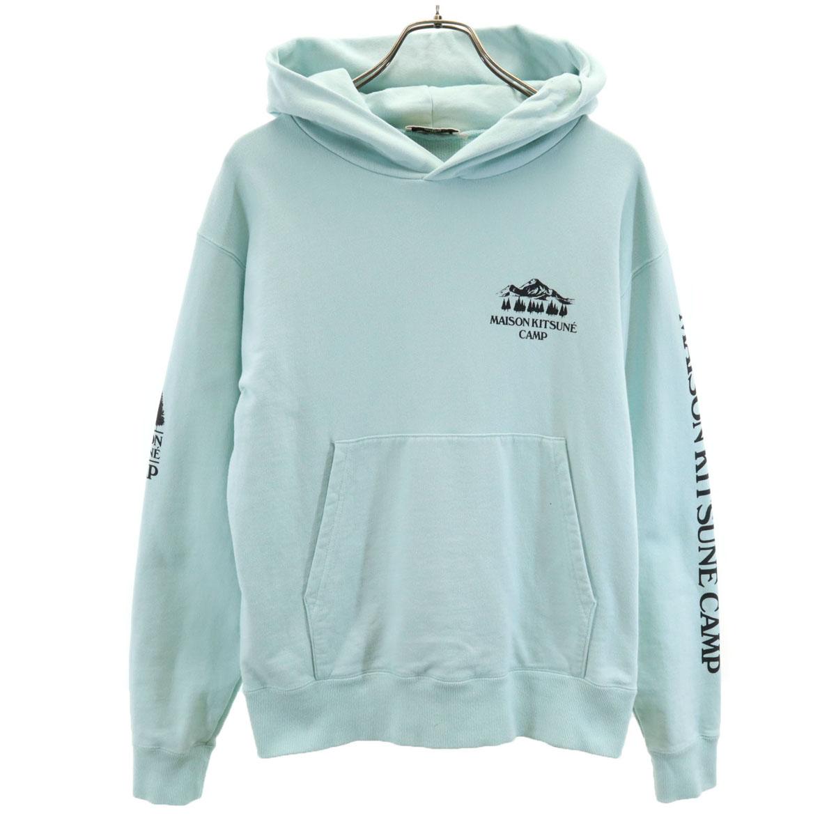 

MAISON KITSUNE сделано в Японии Принт на спине С длинным рукавом Пуловер с принтом на спине Толстовки Мужские Б/У