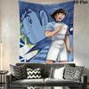 Captain Tsubasa Wall Tapestry Aesthetic Wall Hanging Printed Fabric Blanket Decorative Tapestries for Bedroom Living Room Home Decor
