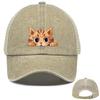 Lovely Cat Snapback Baseball Hat Cute Animals Hats For Woman Breathable Unisex Adjustable Baseball Cap Perfect For Street Style