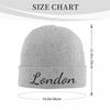London UK England Warm Knitted Cap Fashion Bonnet Hat Autumn Winter Outdoor Beanies Hats for Unisex Adult