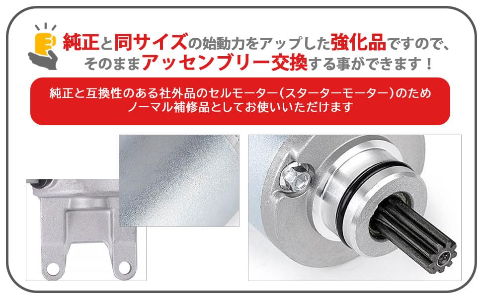 Suzuki Starter Motor for GSX400 Katana GK77A Motorcycle Custom Engine Maintenance Parts Replacement Repair Repair Aftermarket Parts