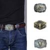 Bull Skull Shape Belt Buckle Adult Unisex Clothing Accessories Western Cowboy Buckle for Adult Waist Belt DIY Supplies