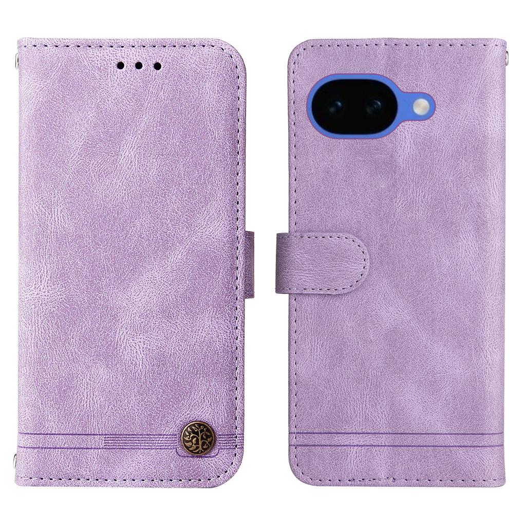 For Google Pixel 10a Leather Wallet Cases Skin Touch Phone Cover Stand with Strap