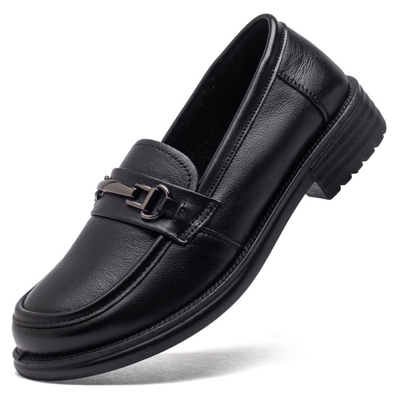 2026 Spring and Autumn Soft Leather Soft Bottom Comfortable Anti Slip Autumn Women s Shoes 35 2860₽