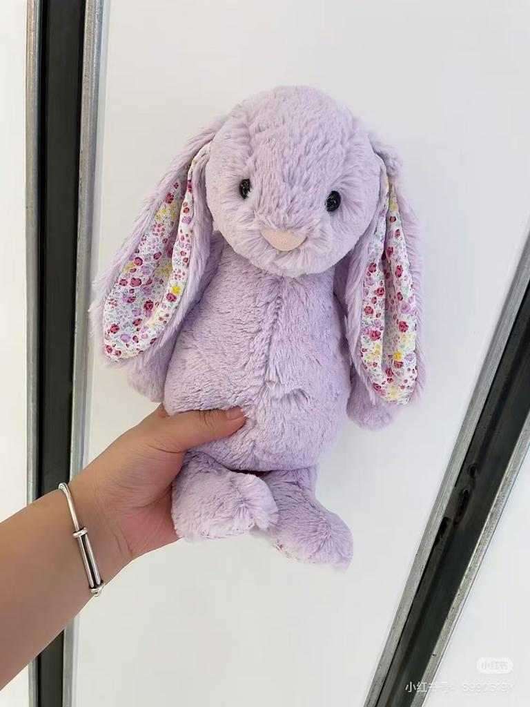 Novo Modelo 30cm Coelho de Pelúcia Fofo com Orelhas Longas Boneca Coelho Branco Rosa Muito Macia Pelúcias Dormindo Decoração de Casa Presentes Menina