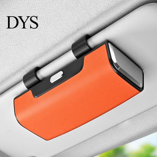 Anti-scratch Car Organizer Storage Box for Sun Visor Shockproof Protective Eyeglasses Case with Soft Velvet Glasses Lining Magnetic Lock Large