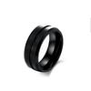Titanium Steel Ring: Fashionable Men's Stainless Steel Hand Jewelry in European and American Styles.