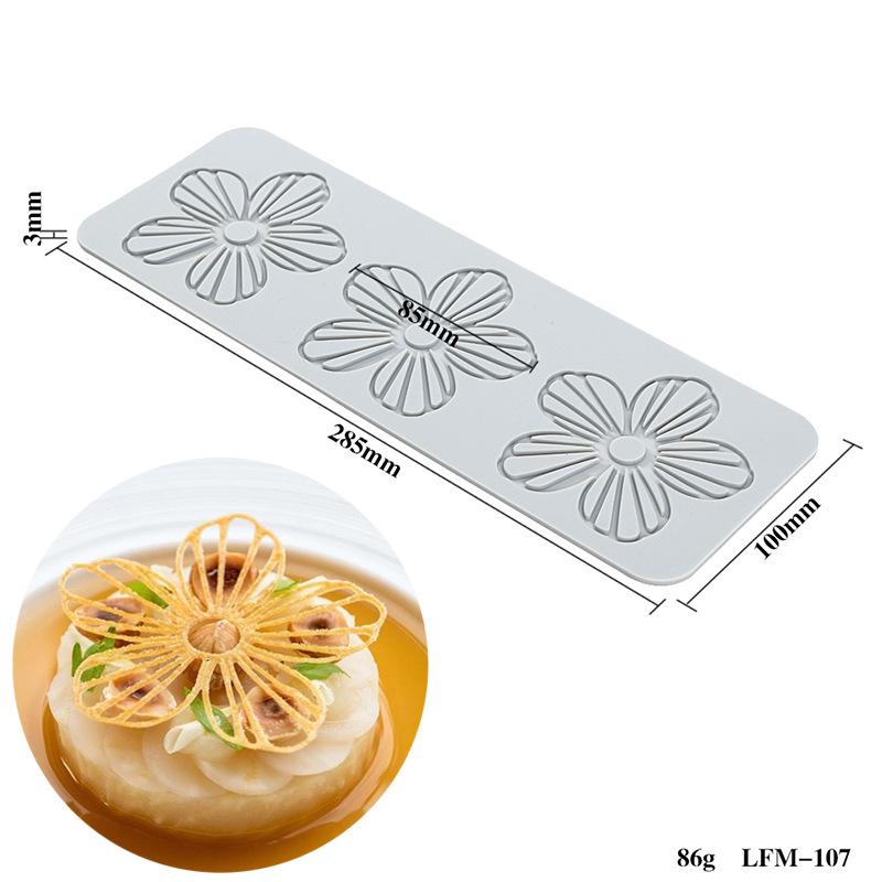 Decorative Lace Mat Sugar Craft Fondant Cake Molds Flower Leaf Shape Silicone Fondant Molds Chocolate Mold For Sugar Craft /Gum+