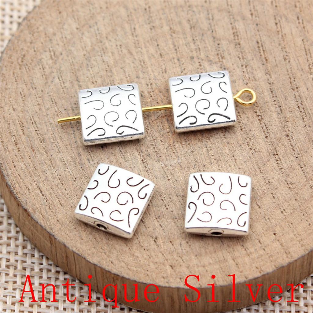 Charms Piatto Torsione Foro Grande Perline Sfuse Per Braccialetto Collana Gioielli Fabbricazione Componenti
