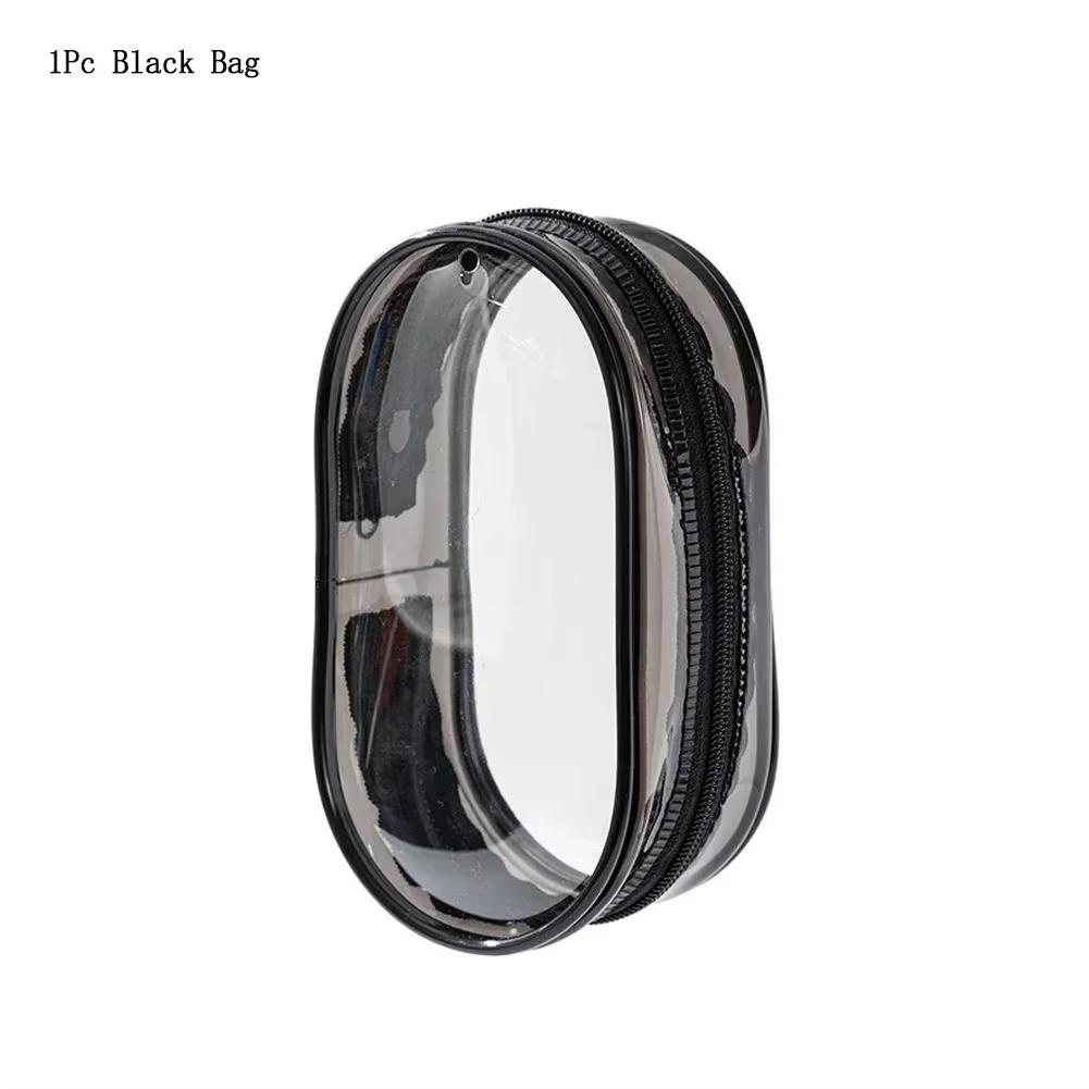 

13cm Plush Doll Display Out Bag Transparent Thicken Cotton Doll Outing Dustproof Storage Pouch Organizer Mini Bag Accessories чёрный