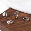 S925 Silver Needle Small Flower Petal Stud Earrings for Women, Fresh & Cute Design, Light Luxury Resin Drop, Elegant and Timeless.