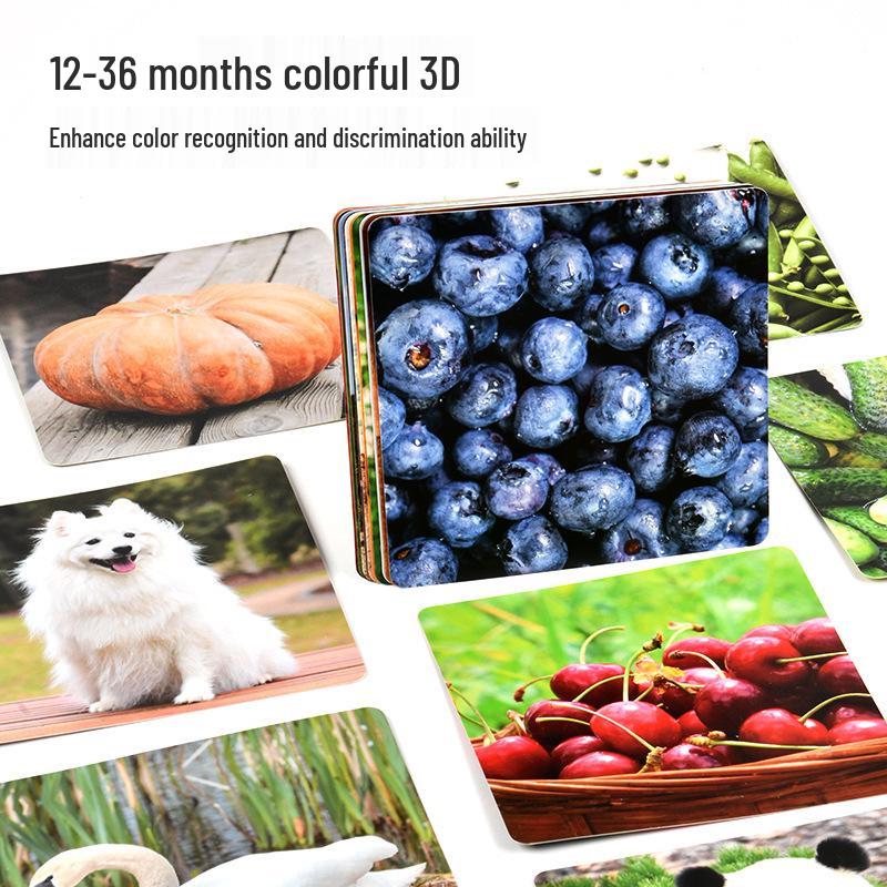 Black & White Early Education Visual Cards for Babies 0-36 Months - Educational Tracking Toys