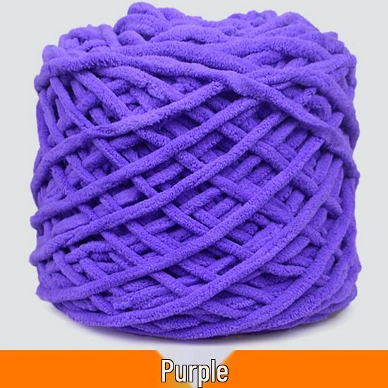 Plush Wool Yarn for Hand-Knitted Crochet Shoes & Slippers