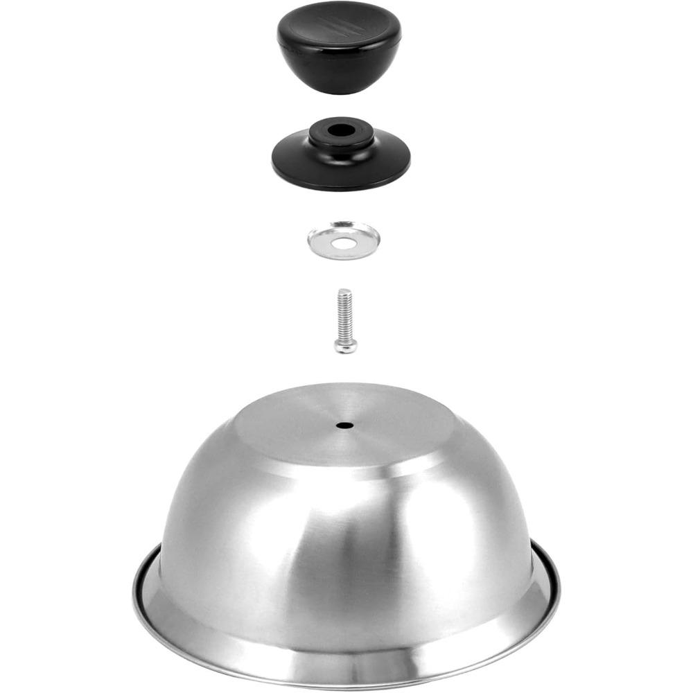 1Pcs Stainless Steel Frying Pan Dome Covering Cheese Melting Sandwich Steak Round Lid Covering Barbecue Hamburger Cookware